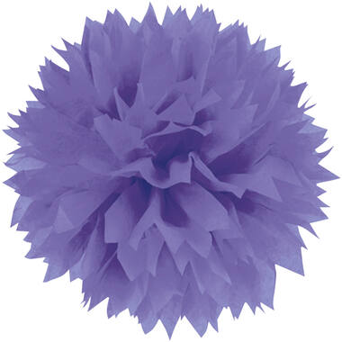 3 Fluffy Decorations New Purple Paper 40.6 cm
