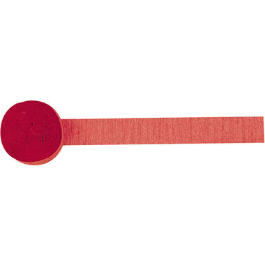 Crepe Streamer Apple Red 4.4  cmx 24.7 m