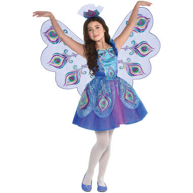 Child Costume Pretty Peacock Age 6 - 8 Years