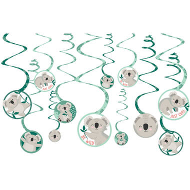 12 Swirl Decorations Koala Paper
