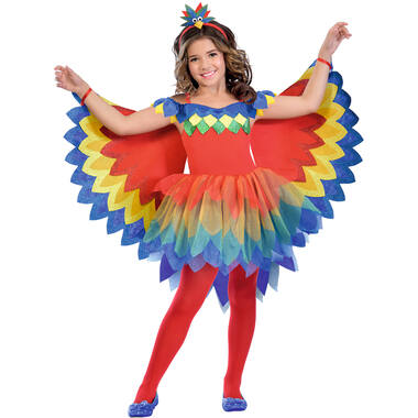 Child Costume Pretty Parrot Fairy Age 3-4 Years