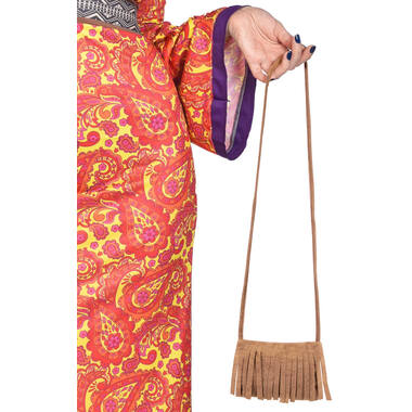 Costume Accessory Fringe Crossbody Bag Suede