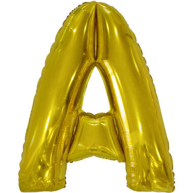 Large Letter A Gold Foil Balloon N34 Packaged 86 cm x 67 cm