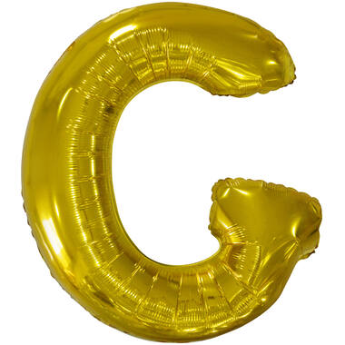 Large Letter G Gold Foil Balloon N34 Packaged 84 cm x 74 cm