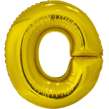 Large Letter O Gold Foil Balloon N34 Packaged 78 cm x 69 cm