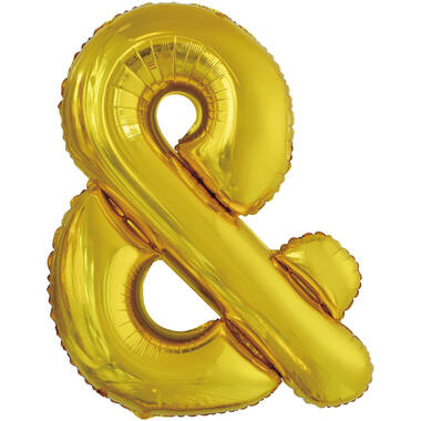 Large Letter & Gold Foil Balloon N34 Packaged 86 cm x 71 cm