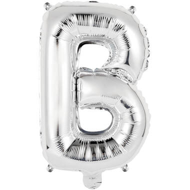 Mini Letter B Silver Foil Balloon N16 Packaged 34 cm x 22 cm