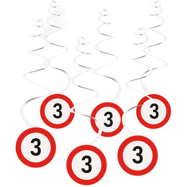 6 Deco Swirls, to personalize with numbers, Construction Part
