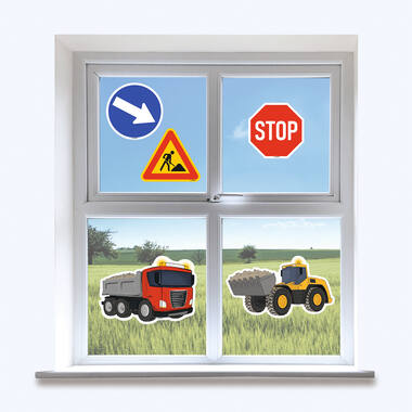 5 Window Sticker Construction Part