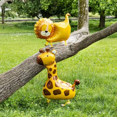 Walking Balloon Giraffe Foil  Balloon W24 Packaged 89 cm x 109 cm