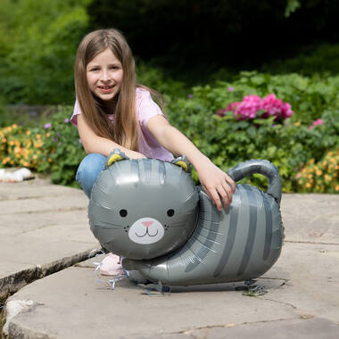 Walking Balloon Cat Foil Balloon W24 Packaged 52 cm x 75 cm