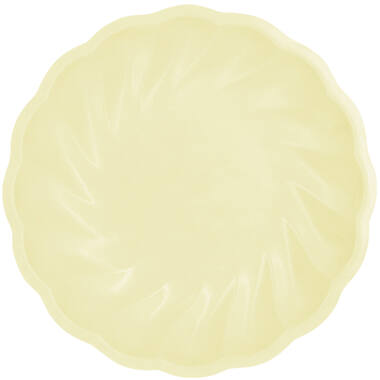 6 plates round Vert Decor, 22,9cm, yellow