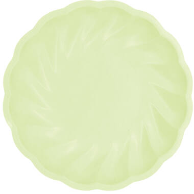 6 plates round Vert Decor, 22,9cm, green