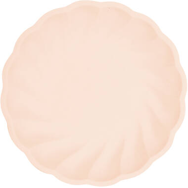 6 plates round Vert Decor, 18,8cm, apricot