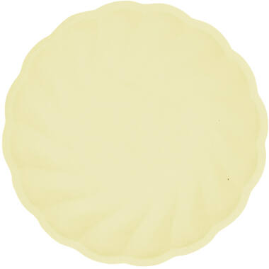 6 plates round Vert Decor, 18,8cm, yellow