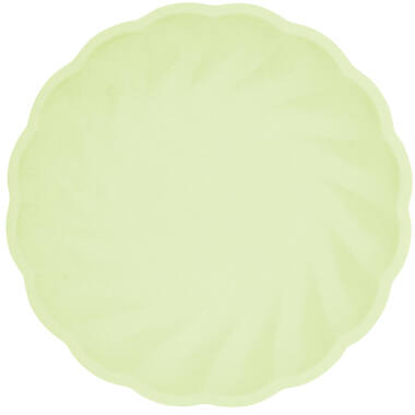 6 plates round Vert Decor, 18,8cm, green