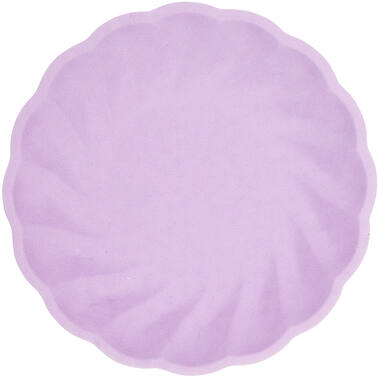 6 plates round Vert Decor, 18,8cm, purple