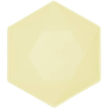 6 bowls hexagonal Vert Decor, 15,8x13,7cm, yellow
