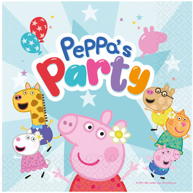 16 Lunch Napkins Peppa Pig 33 x 33 cm