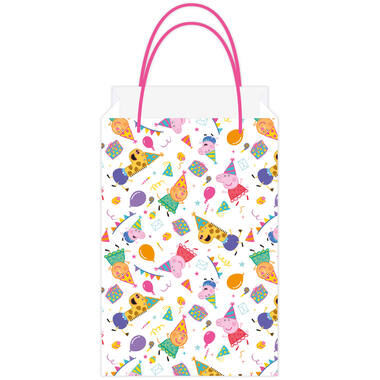 8 Lootbags Peppa Pig Paper 12,7 cm x 21,5 cm
