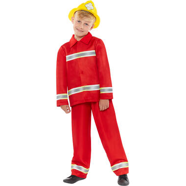 Child Costume Firefighter Age 6-8 Years