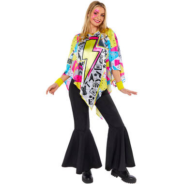 Adult Costume 80's Hippy Poncho One Size