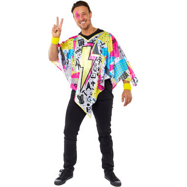 Adult Costume 80's Hippy Poncho One Size