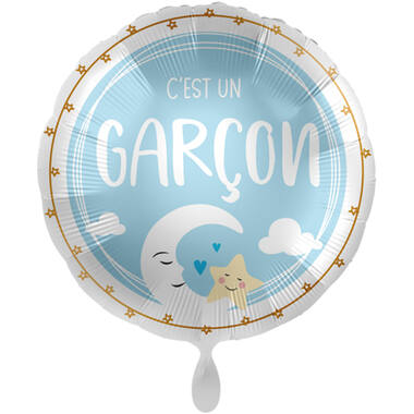 Standard C'est un garcon Foil Balloon round C40 packaged 43cm