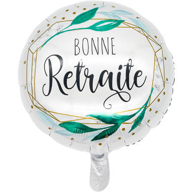 Standard Bonne Retraite Foil Balloon round C40 packaged 43cm