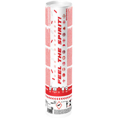 Confetti Cannon paper rectangular red/white