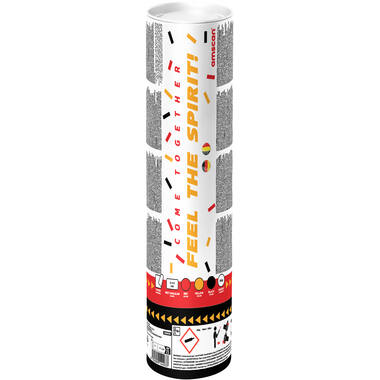 Confetti Cannon paper rectangular black/red/yellow