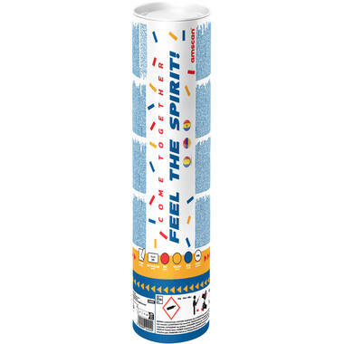 Confetti Cannon paper rectangular red/yellow/blue