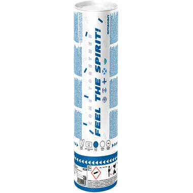 Confetti Cannon paper rectangular white/blue