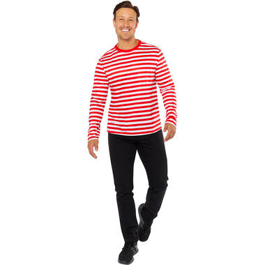 Adult Costume Cologne Striped Top - Mens Size XL