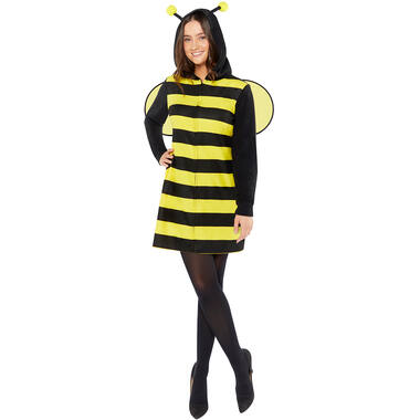 Adult Costume Bee Fleece Dress - Ladies Size S/M
