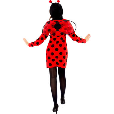 Adult Costume Ladybug Fleece Dress - Ladies Size S/M