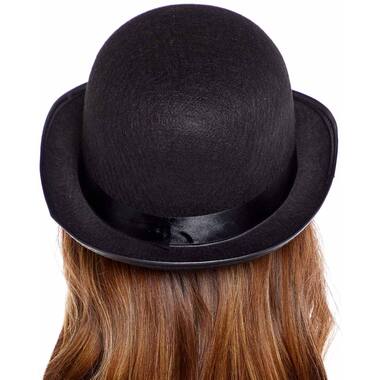 Bowler Hat molded - Black One size
