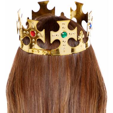 Plastic Crown Gold - Flat Pack One size