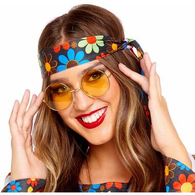 Hippie Glasses Yellow One size
