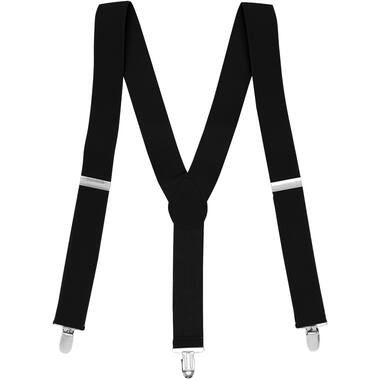Suspender Braces - Black 2.5cm Adult One size