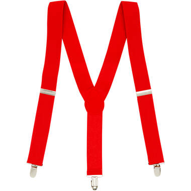 Suspender Braces - Red 2.5cm Adult One size