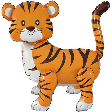 Multi Tiger Foil Balloon H60 Packaged 55 cm x 63 cm