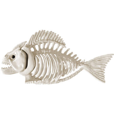 Skeleton Piranha Plastic