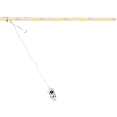 Lantern Stick with LED Light Hearts Wood 30cm