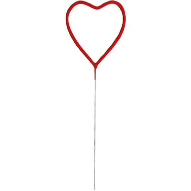 Heart Sparkler XL 26cm Red