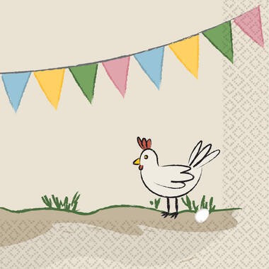 16 Napkins Farm Party 25 cm x 25 cm