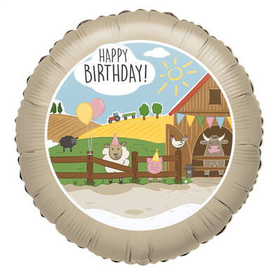 Standard Farm Party Foil Balloon C40 Packaged 43 cm