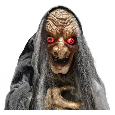 Animatronic Standing Witch with Cane 43 cm x 40 cm x 1.6 m