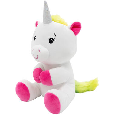 2-in-1 plush toy balloon weight unicorn with loop, 21cm, 170g