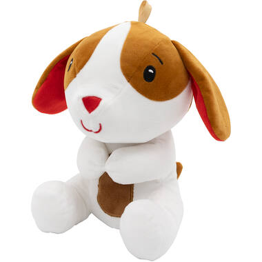 2-in-1 plush toy balloon weight dog with loop, 21cm, 170g